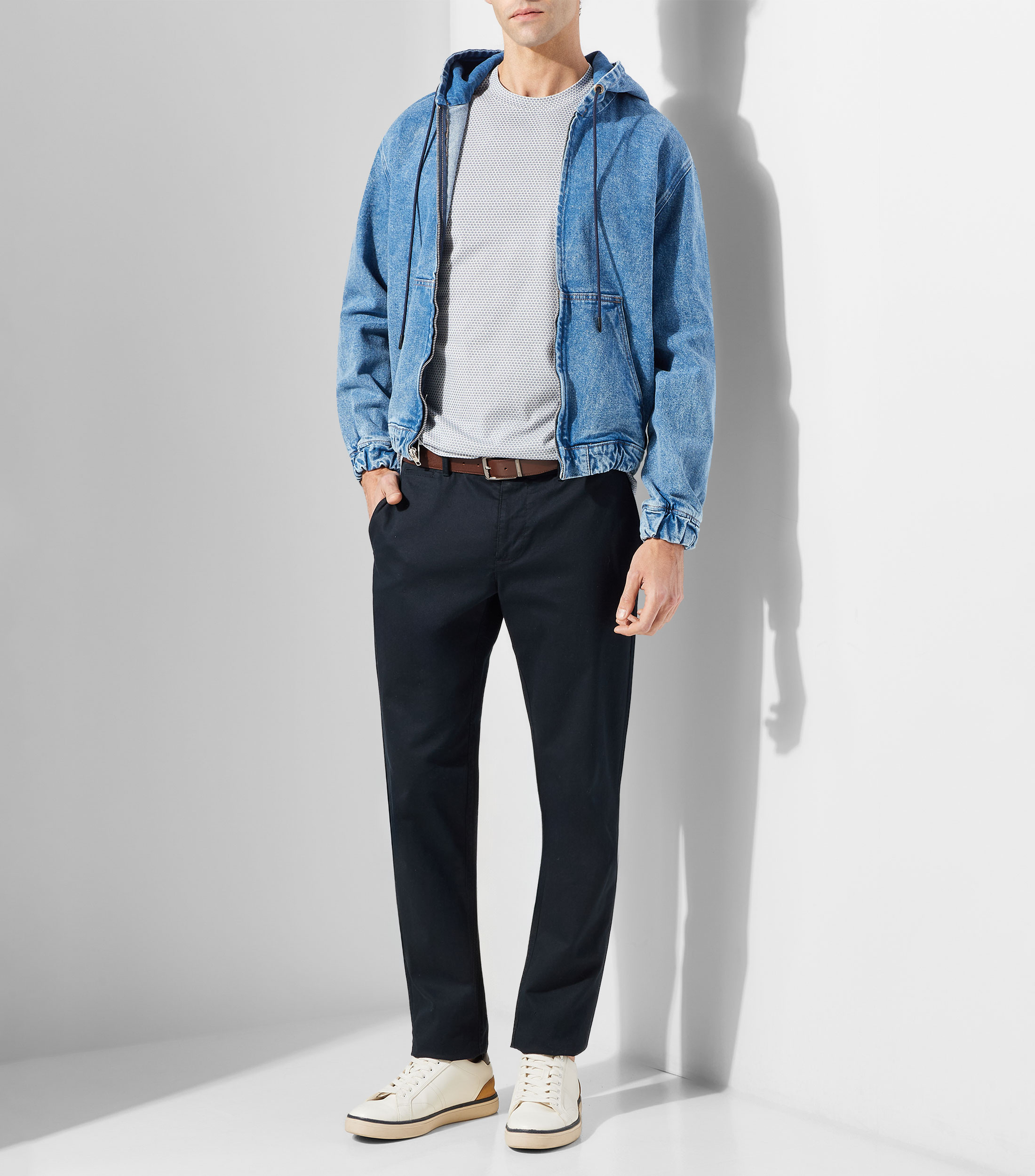 Chamarra denim Hombre